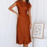 One Last Song Maxi Dress Brown