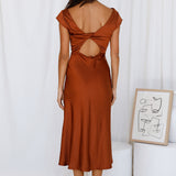 One Last Song Maxi Dress Brown