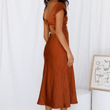 One Last Song Maxi Dress Brown