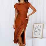 One Last Song Maxi Dress Brown