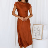 One Last Song Maxi Dress Brown