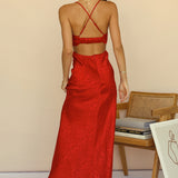 All In Maxi Dress Red