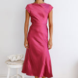 One Last Song Maxi Dress Fuchsia