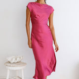 One Last Song Maxi Dress Fuchsia