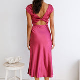 One Last Song Maxi Dress Fuchsia