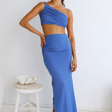Sweet Liquorice Maxi Skirt Royal Blue