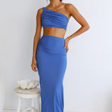 Sweet Liquorice Maxi Skirt Royal Blue