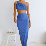 Sweet Liquorice Maxi Skirt Royal Blue