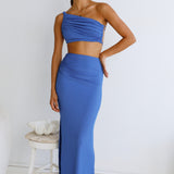 Sweet Liquorice Maxi Skirt Royal Blue