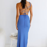 Sweet Liquorice Maxi Skirt Royal Blue