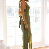 Deeper Hearts Maxi Dress Green