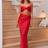 Star In The Night Crop Top Red