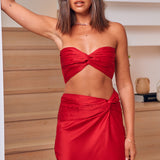 Star In The Night Crop Top Red