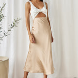 When You Breathe Maxi Dress Beige