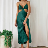 City Sunset Maxi Dress Forest Green