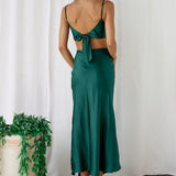 City Sunset Maxi Dress Forest Green