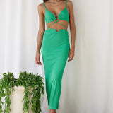 Guess Who Maxi Skirt Green