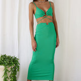 Guess Who Maxi Skirt Green