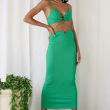 Guess Who Maxi Skirt Green