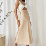 When You Breathe Maxi Dress Beige