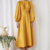Up All Night Maxi Dress Mustard