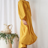 Up All Night Maxi Dress Mustard
