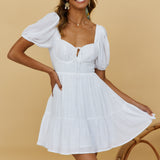 Cherry Wine Dress White