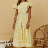 Night Is Over Maxi Dress Yellow