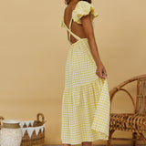 Night Is Over Maxi Dress Yellow