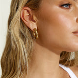 18K Gold Plated Always With You Earrings Gold