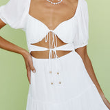 Come Morning Light Maxi Dress White