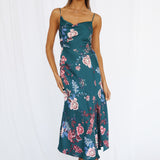 Round The World Maxi Dress Forest Green