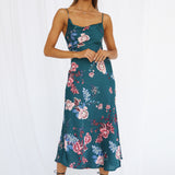 Round The World Maxi Dress Forest Green