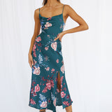 Round The World Maxi Dress Forest Green