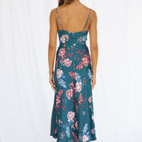 Round The World Maxi Dress Forest Green
