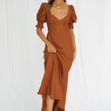 Calyx Maxi Dress Tan