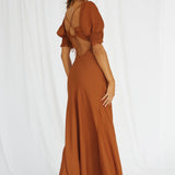 Calyx Maxi Dress Tan