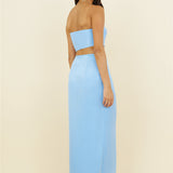 The Right Place Maxi Skirt Blue