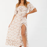 Running Heart Maxi Dress Mocha