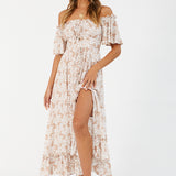 Running Heart Maxi Dress Mocha