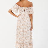 Running Heart Maxi Dress Mocha