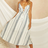 Marine Drive Midi Dress Navy