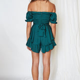 Flashing Lights Playsuit Forest Green