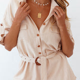 Arles Playsuit Tan