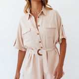 Arles Playsuit Tan