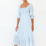 Loved By The Moon Midi Dress Blue