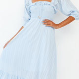 Loved By The Moon Midi Dress Blue