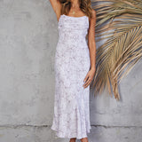 At The Museum Midi Dress Lilac