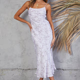 At The Museum Midi Dress Lilac