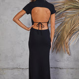 Going Slow Maxi Dress Black